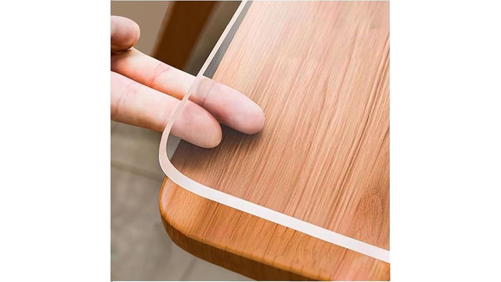 clear pvc vinyl table protector