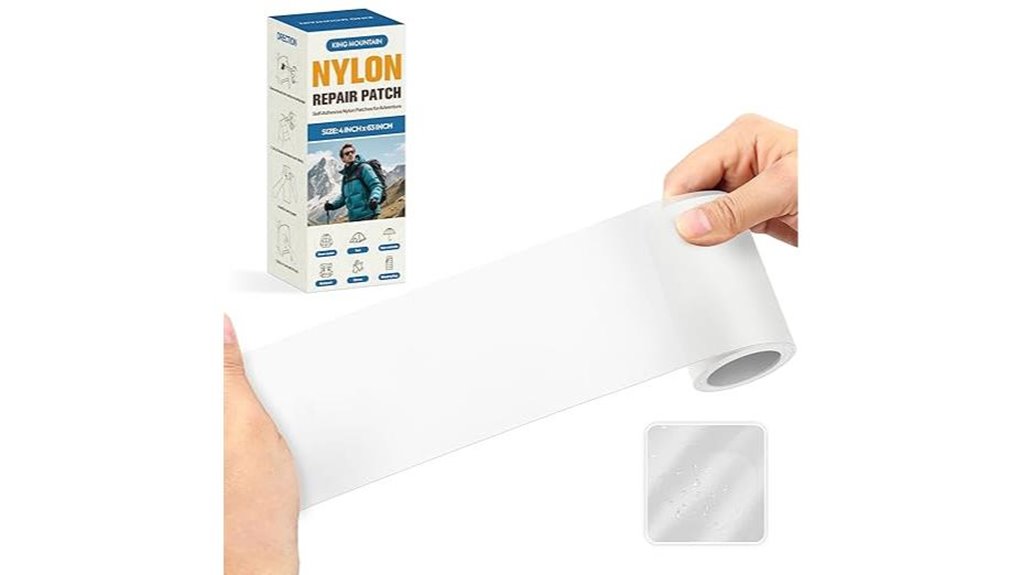 clear self adhesive fabric repair tape
