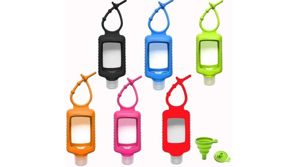 clear silicone travel bottles