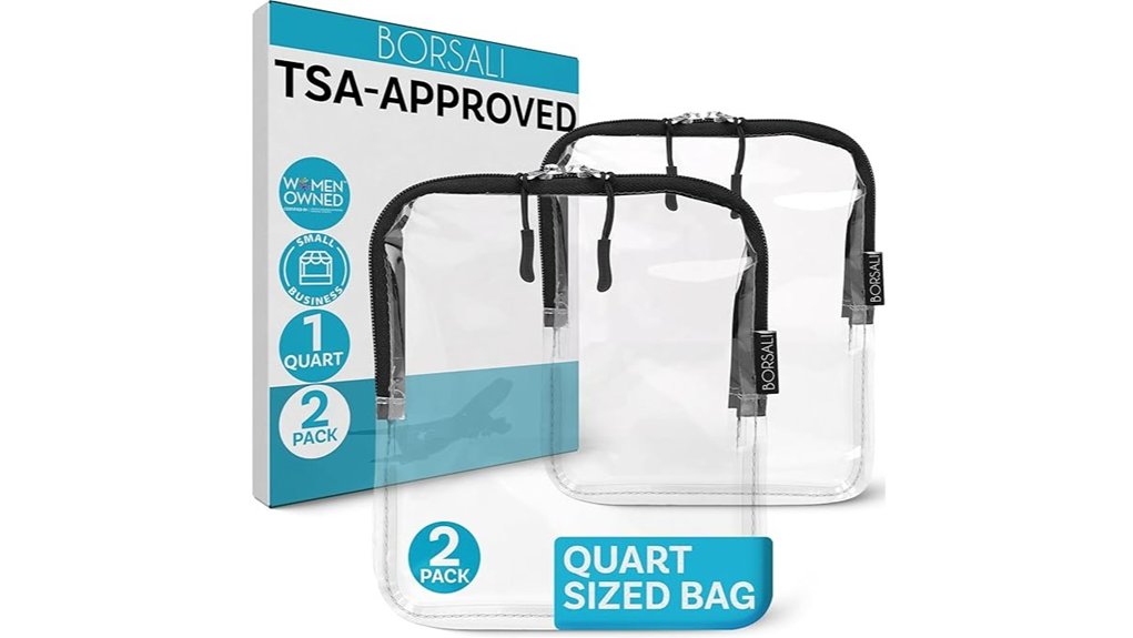 clear tsa approved quart bags