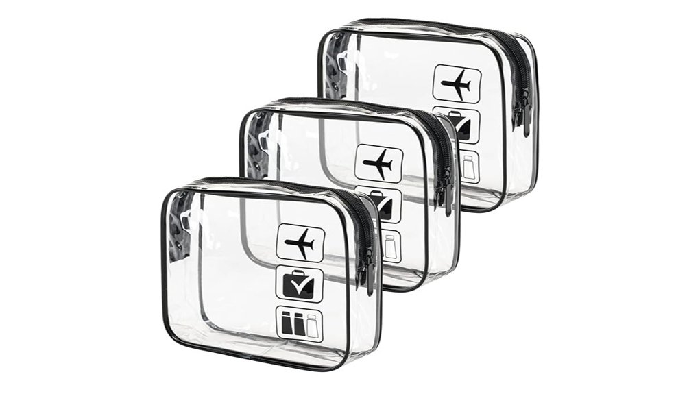 clear tsa approved quart toiletry bags