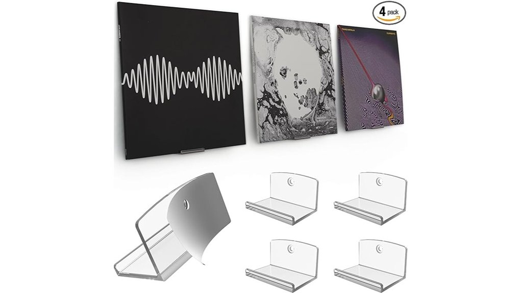 clear vinyl record wall mounts