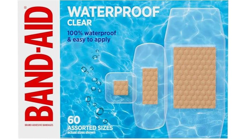 clear waterproof assorted bandages