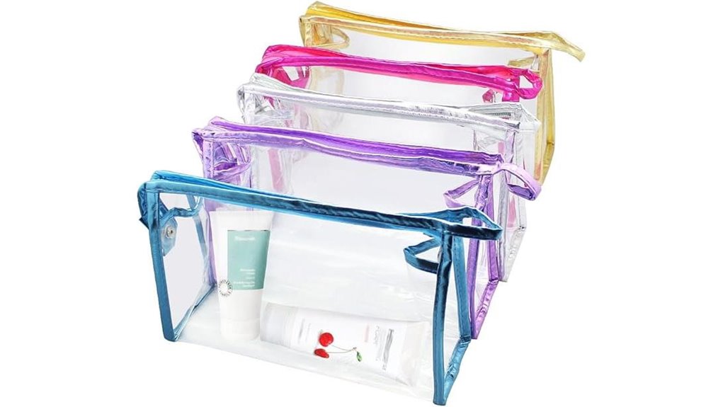 clear waterproof pvc makeup bags