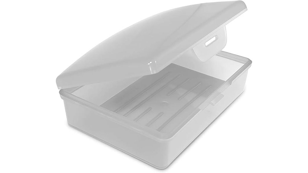 clear white travel soapbox