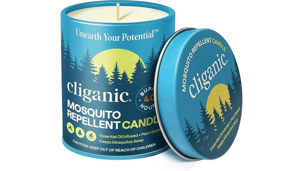 cliganic citronella mosquito candle