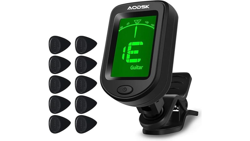 clip on chromatic guitar tuner
