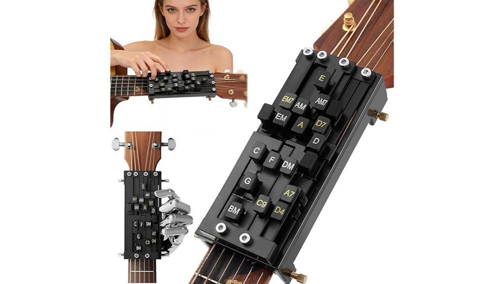 clip on portable guitar chordtrainer