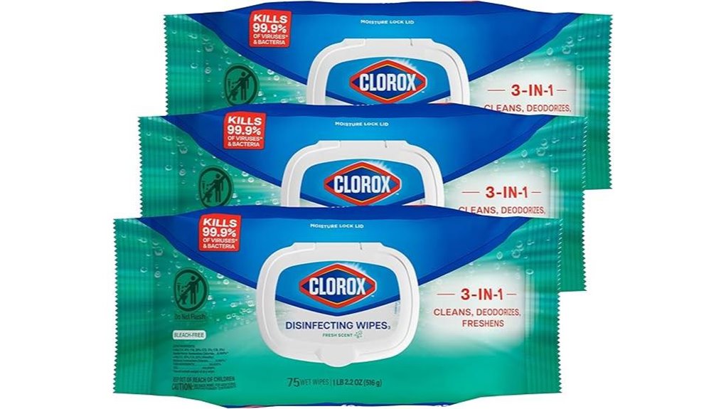 clorox disinfecting wipes triple pack