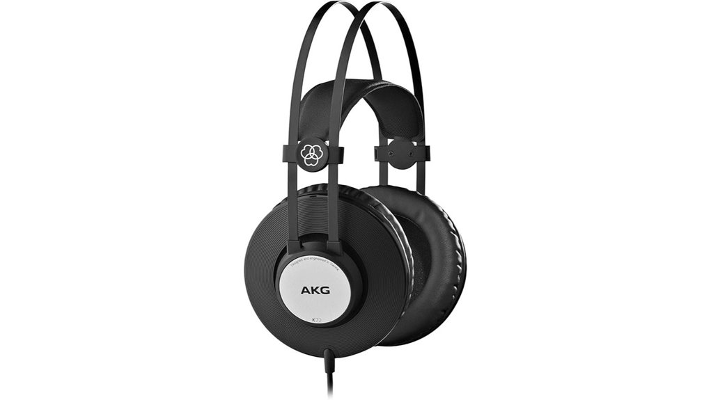 closed back studio over ear headphones