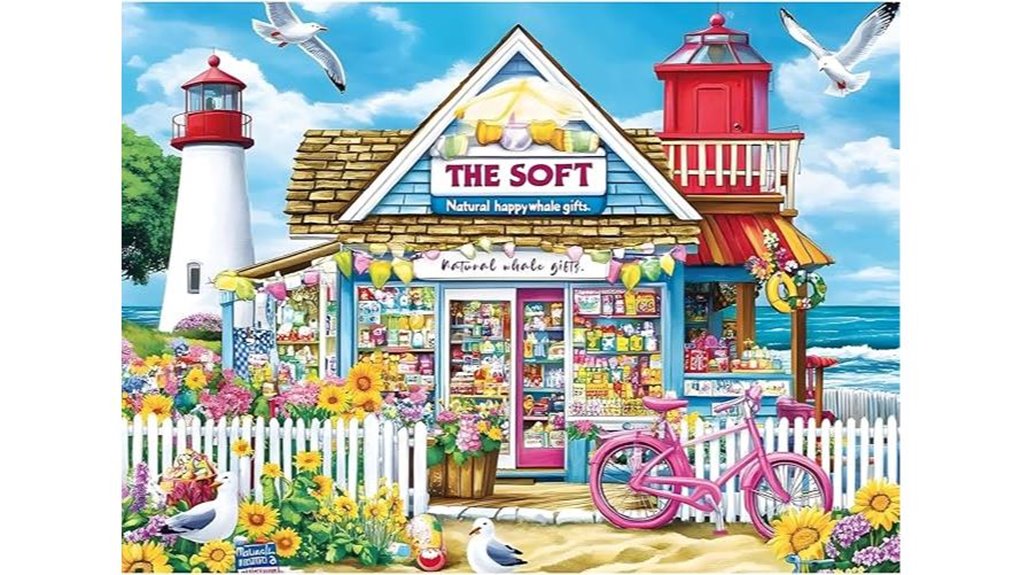 coastal flowers ocean view