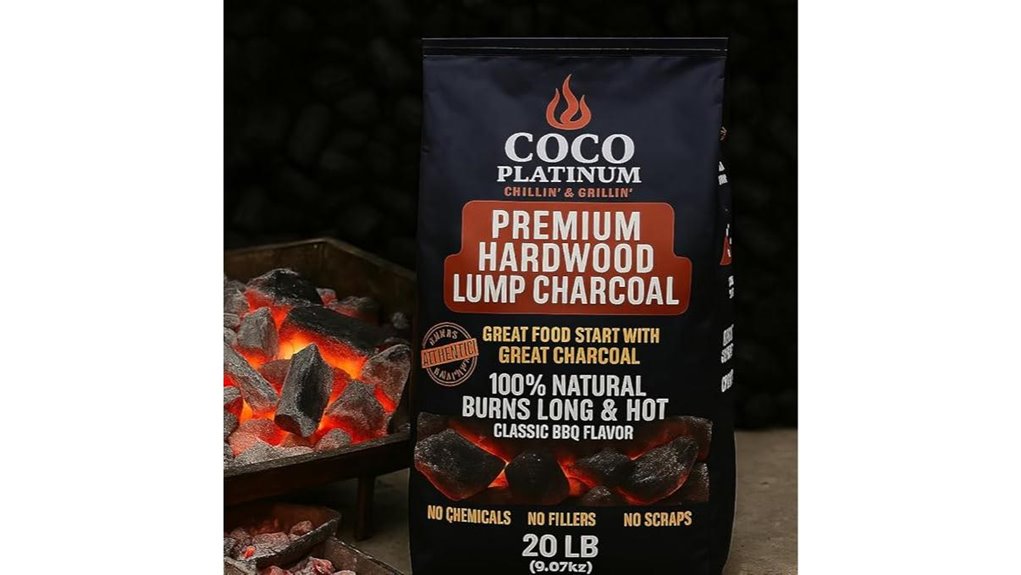 coco platinum hardwood lump charcoal