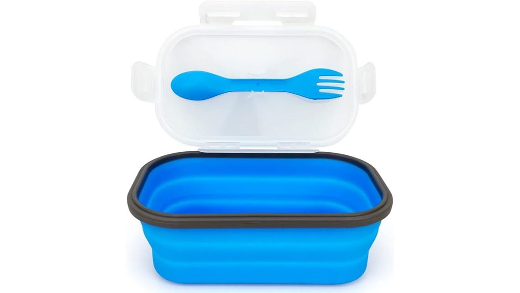 collapsible 1000ml silicone bento