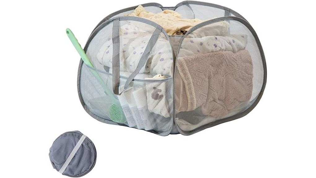 collapsible 90l foldable laundrybasket