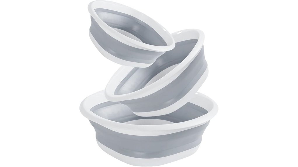 collapsible foldable portable washbasin