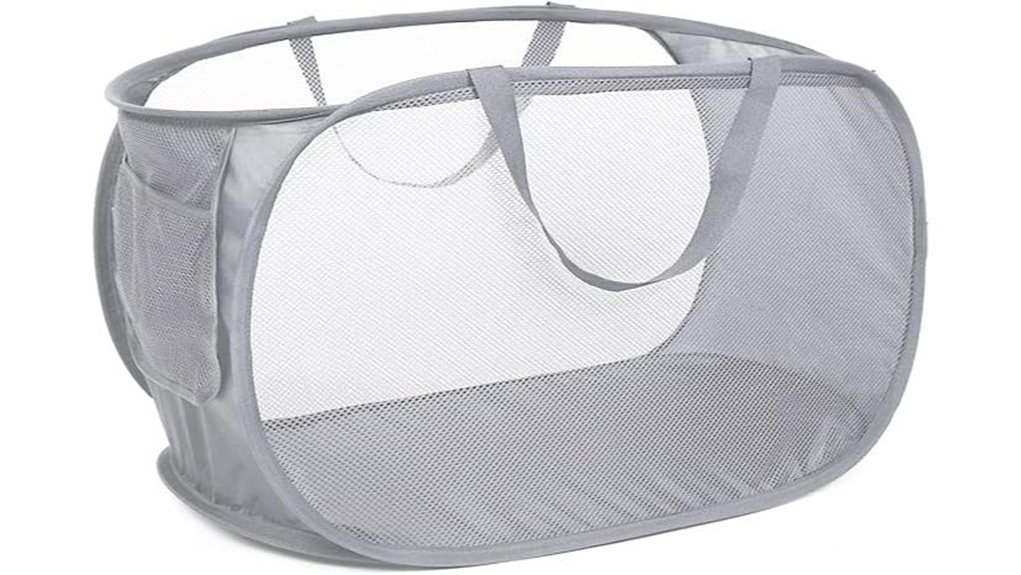 collapsible mesh laundry hamper