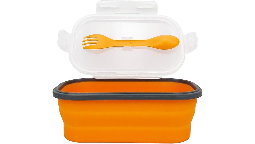 collapsible silicone bento lunchbox