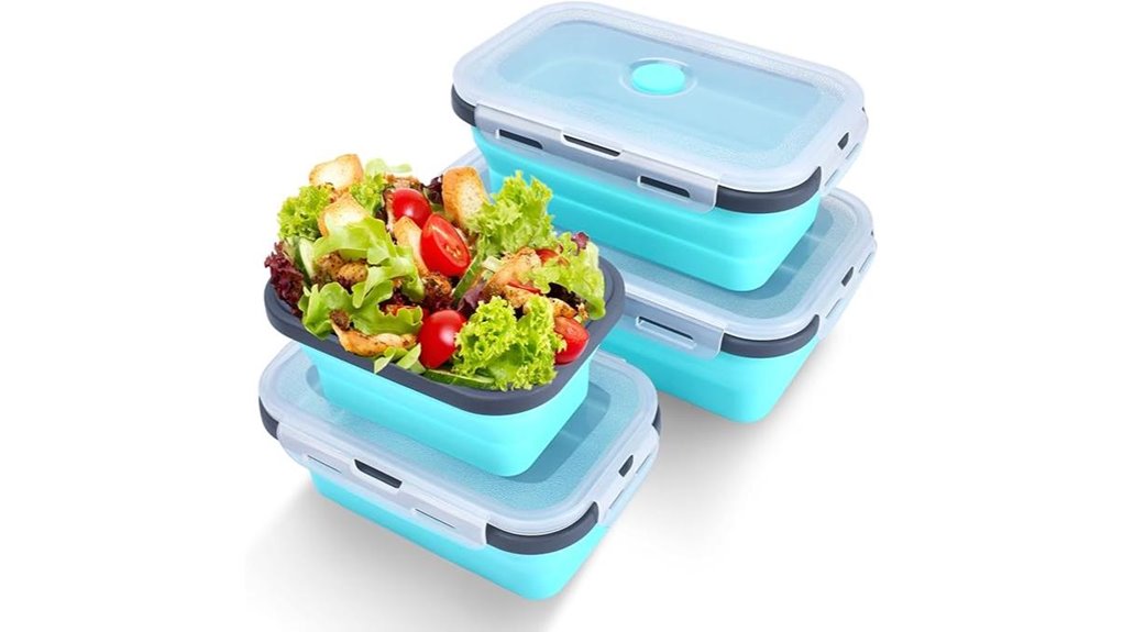 collapsible silicone food storage pack