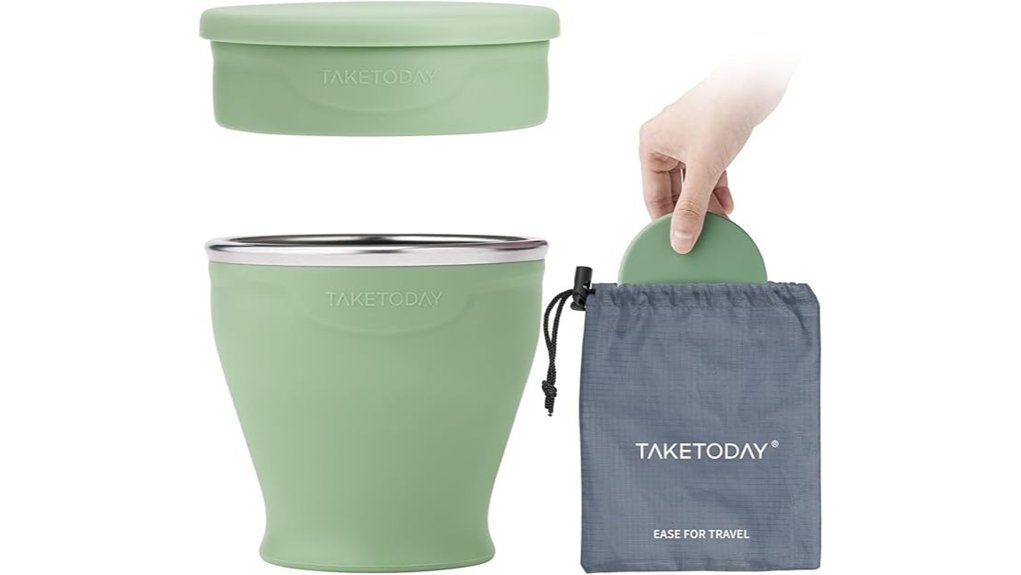 collapsible silicone travel cup