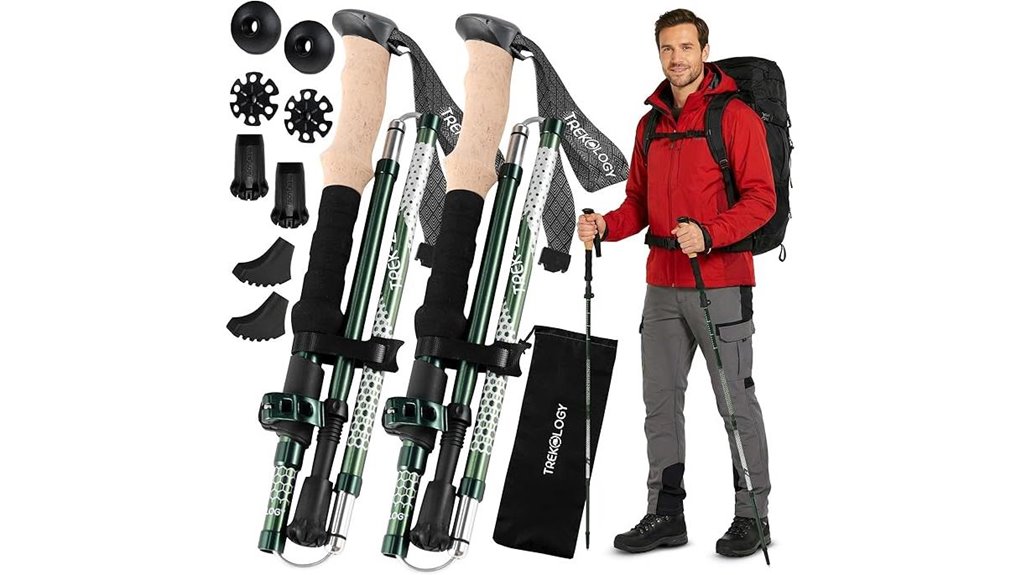 collapsible trekking poles for hiking