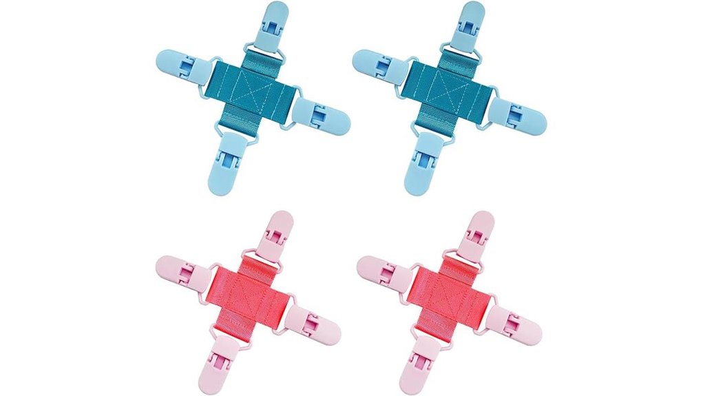 colorful bed sheet detacher clips
