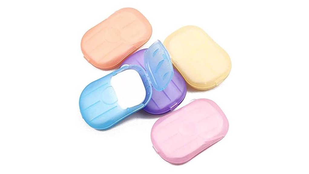 colorful disposable paper soap sheets