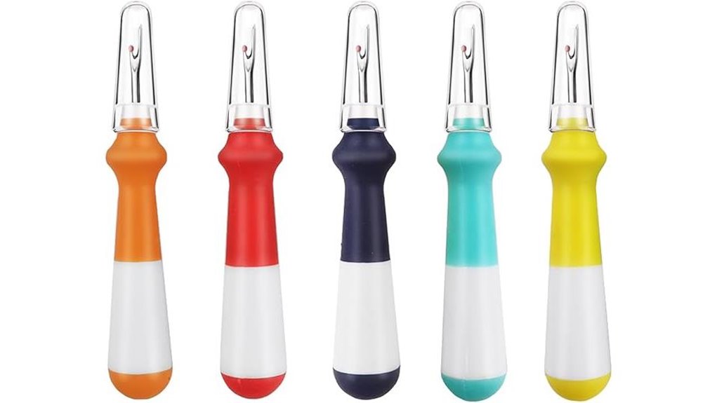 colorful ergonomic thread remover set