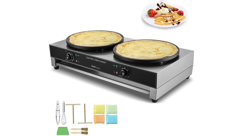 commercial 16 double head crepe maker
