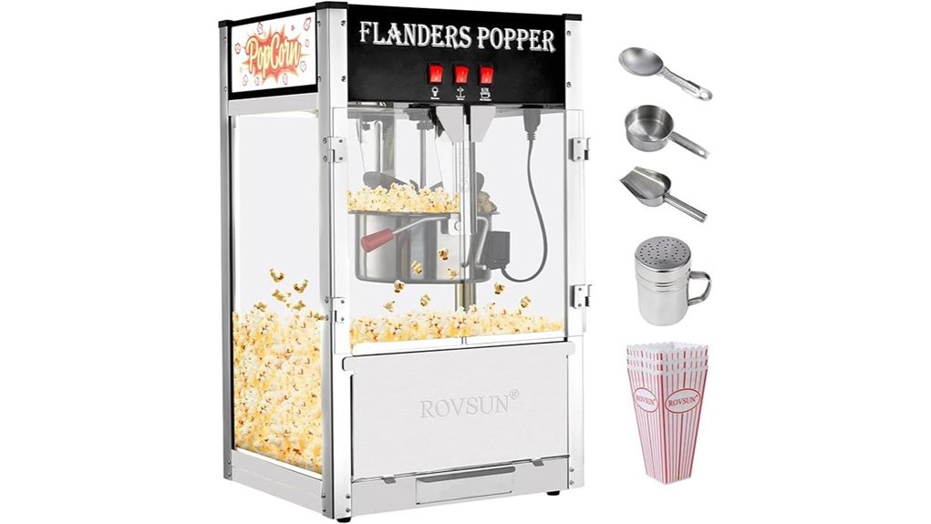 commercial 16oz countertop popcorn machine