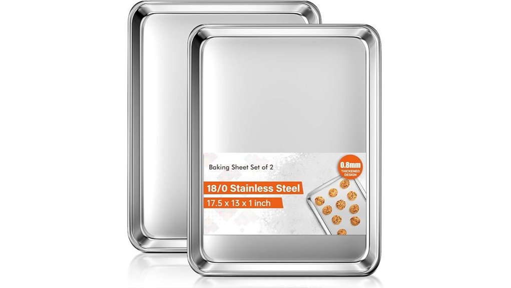 commercial grade stainless steel baking sheets