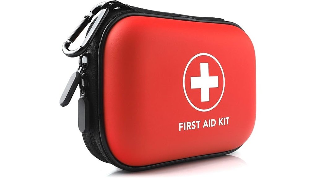 compact 100 piece red first aid