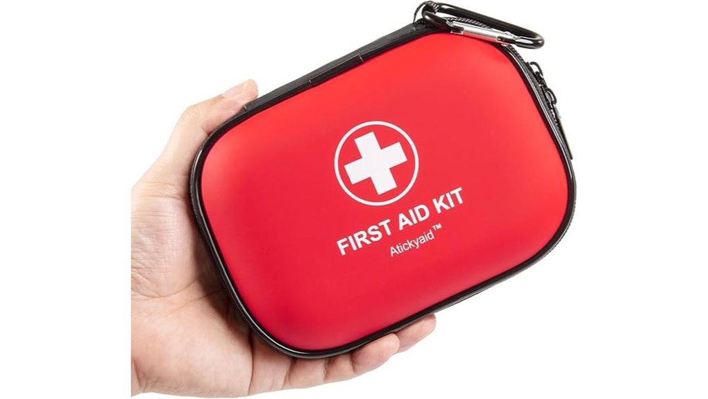 compact 120 piece waterproof first aid