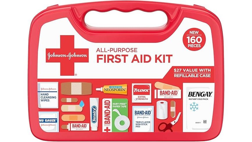 compact 160 piece first aid kit