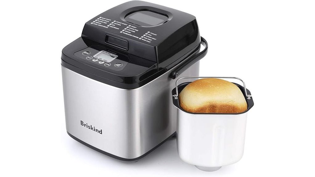 compact 19 in 1 breadmaker with handle