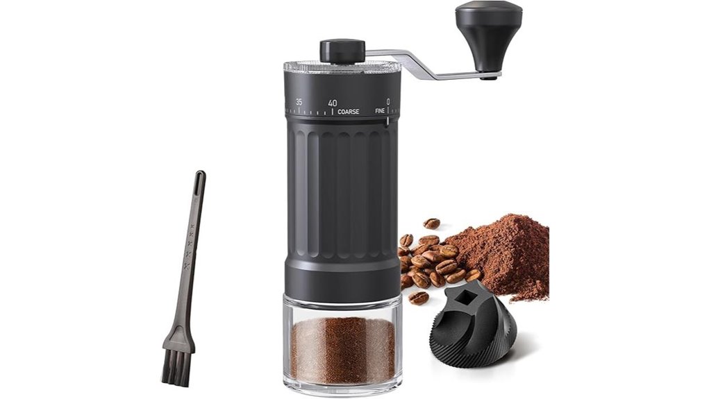 compact 25g ceramic burr grinder