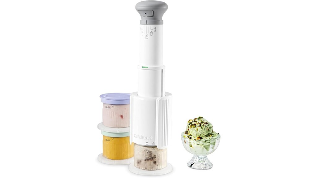 compact 5 in 1 frozen dessert maker