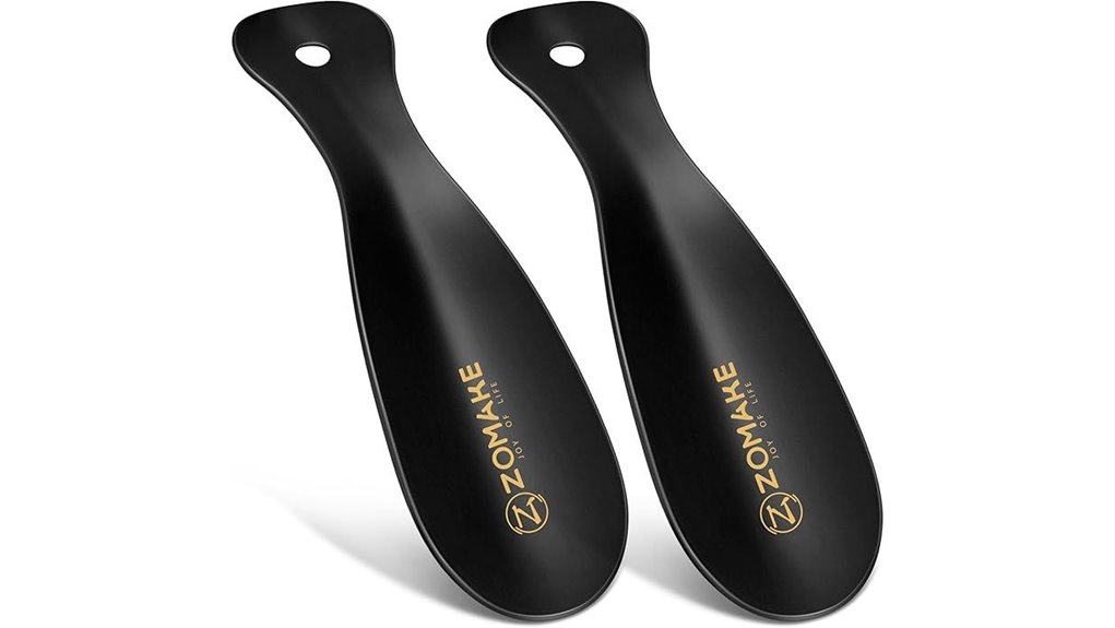 compact 7 5 inch metal shoehorn