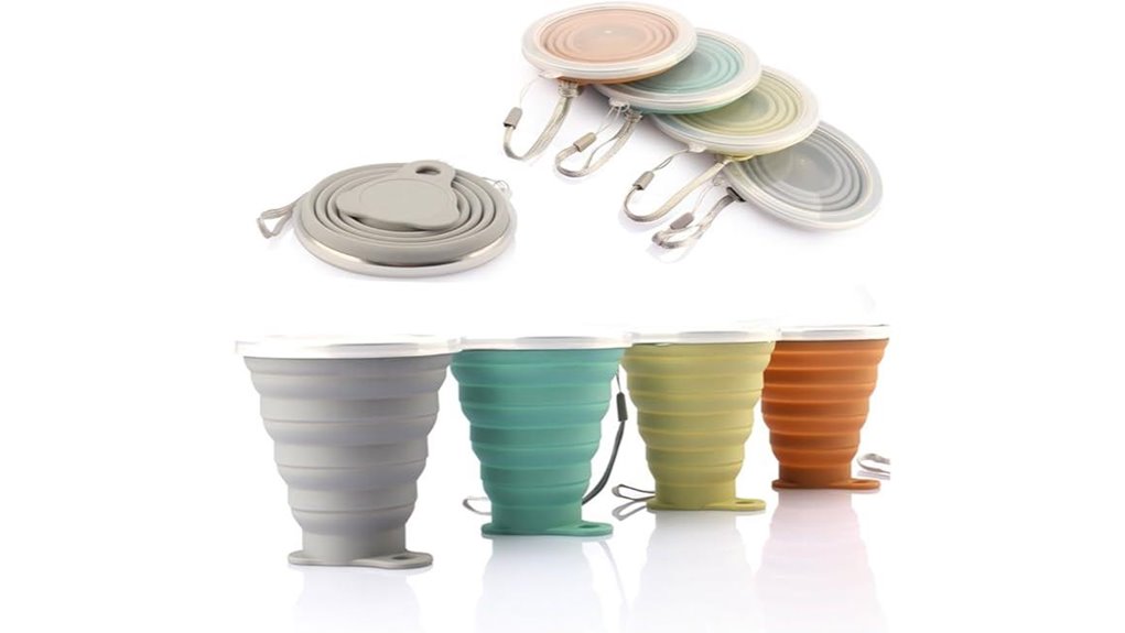 compact 9 22oz silicone collapsible cup