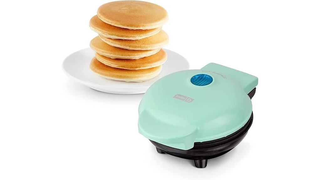 compact aqua nonstick griddle