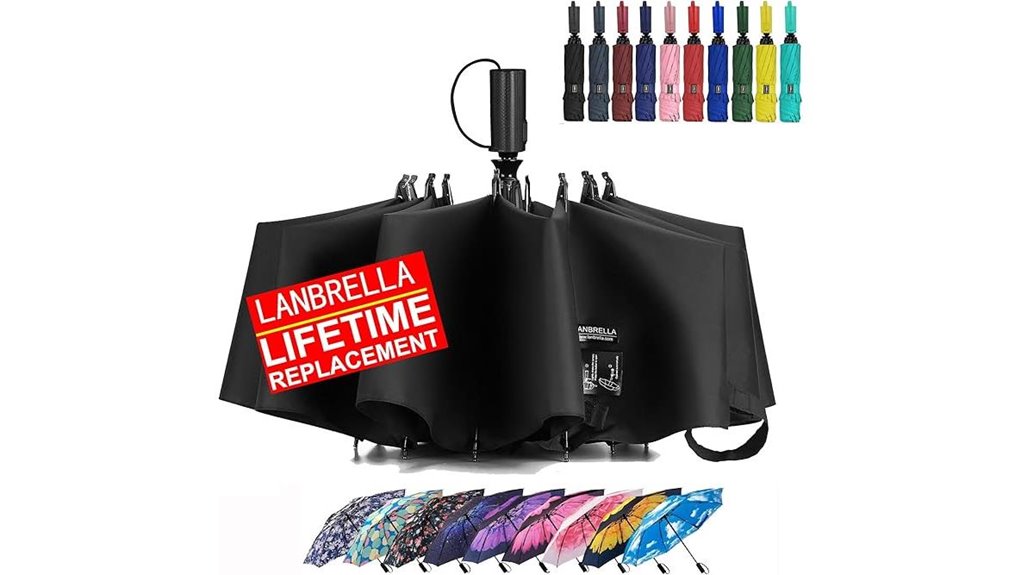 compact auto reverse folding umbrella