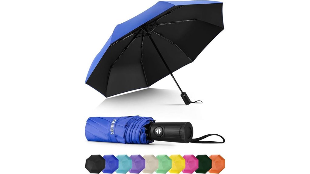 compact automatic windproof travel umbrella