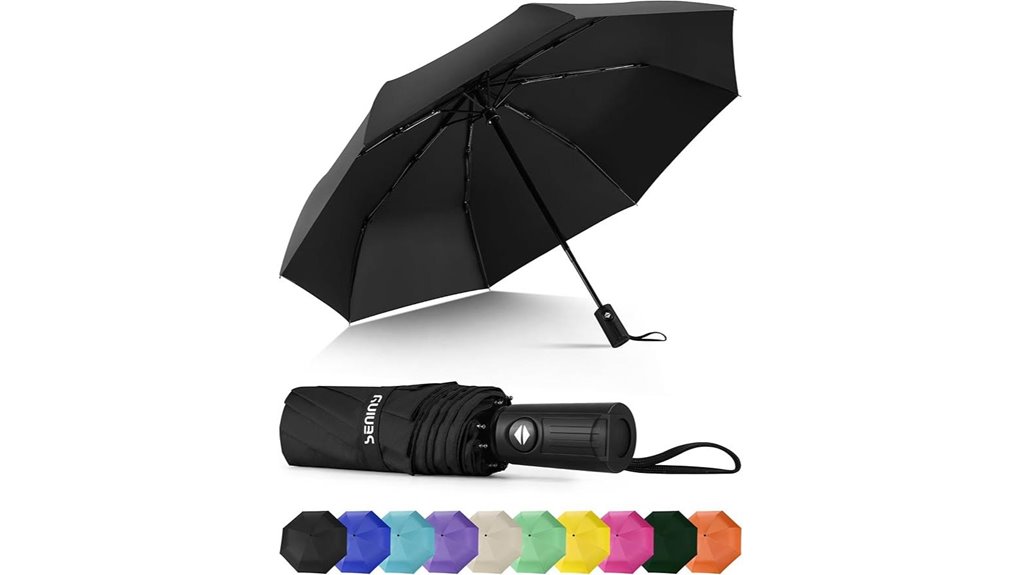 compact automatic windproof travel umbrella