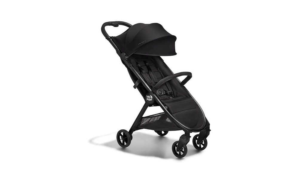 compact eco black travel stroller