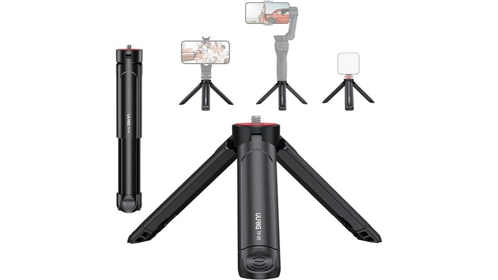 compact extendable selfie tripod
