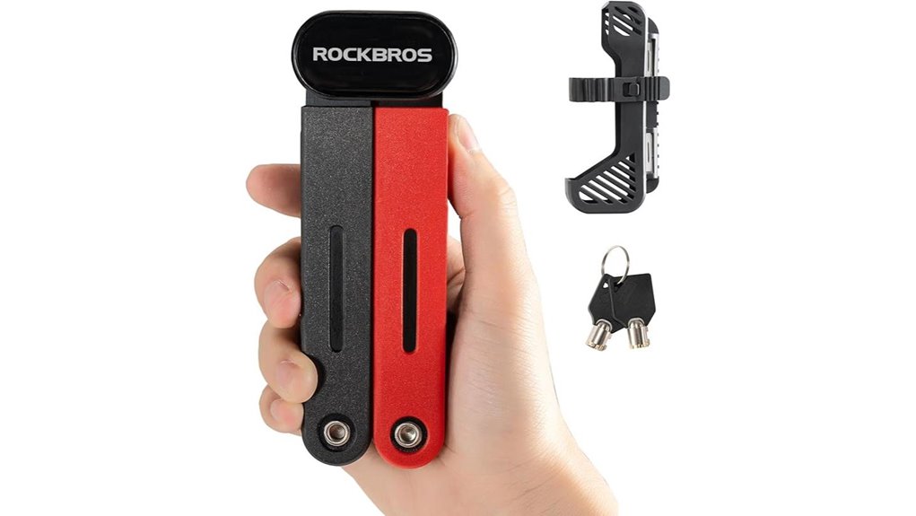 compact folding bike lock