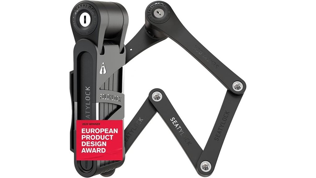 compact folding bike lock