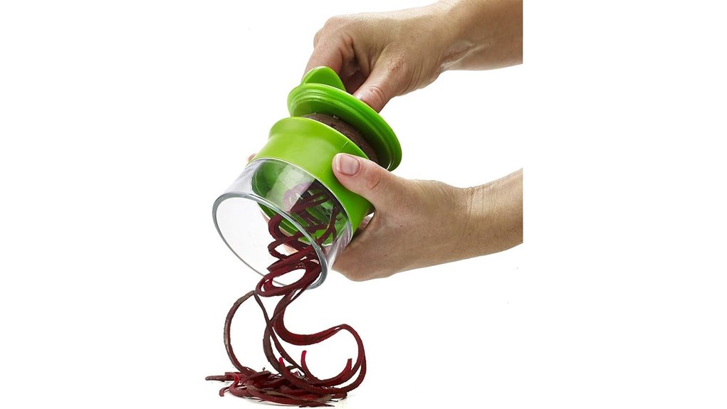 compact handheld vegetable spiralizer tool