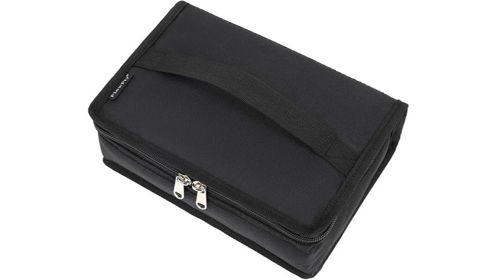 compact insulated black lunchbox