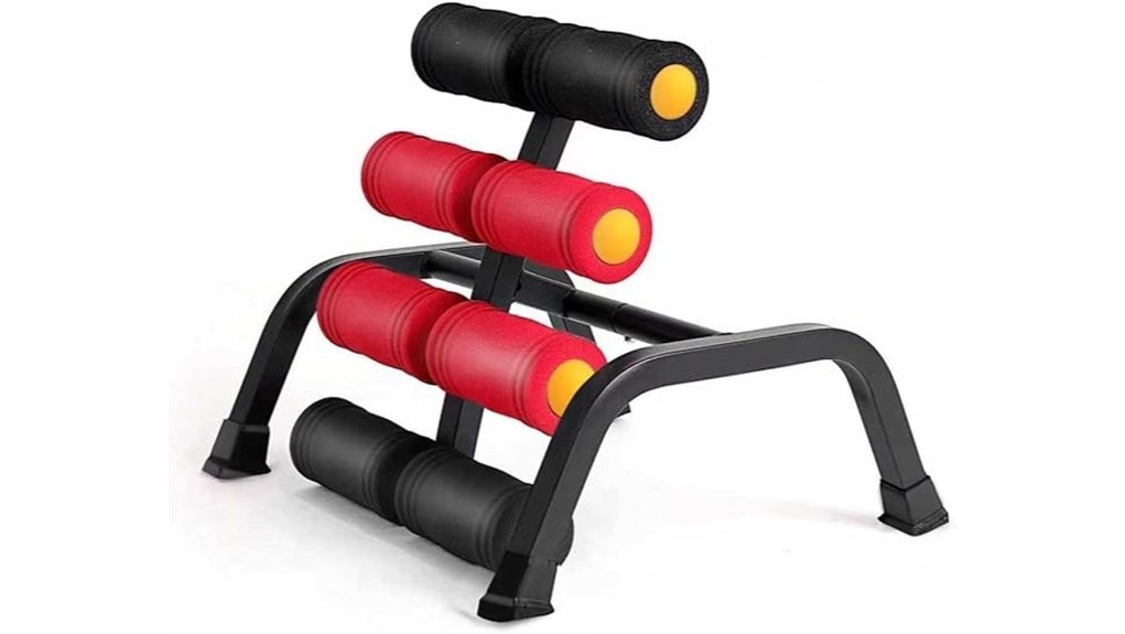 compact inversion table with roller