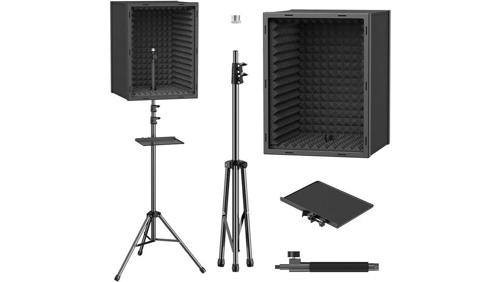 compact microphone isolation shield